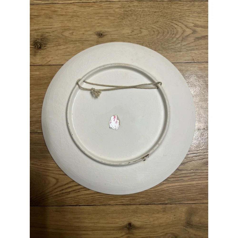 Vintage Signed Nagasaki Fruit Design Plate - Picture 3 of 4